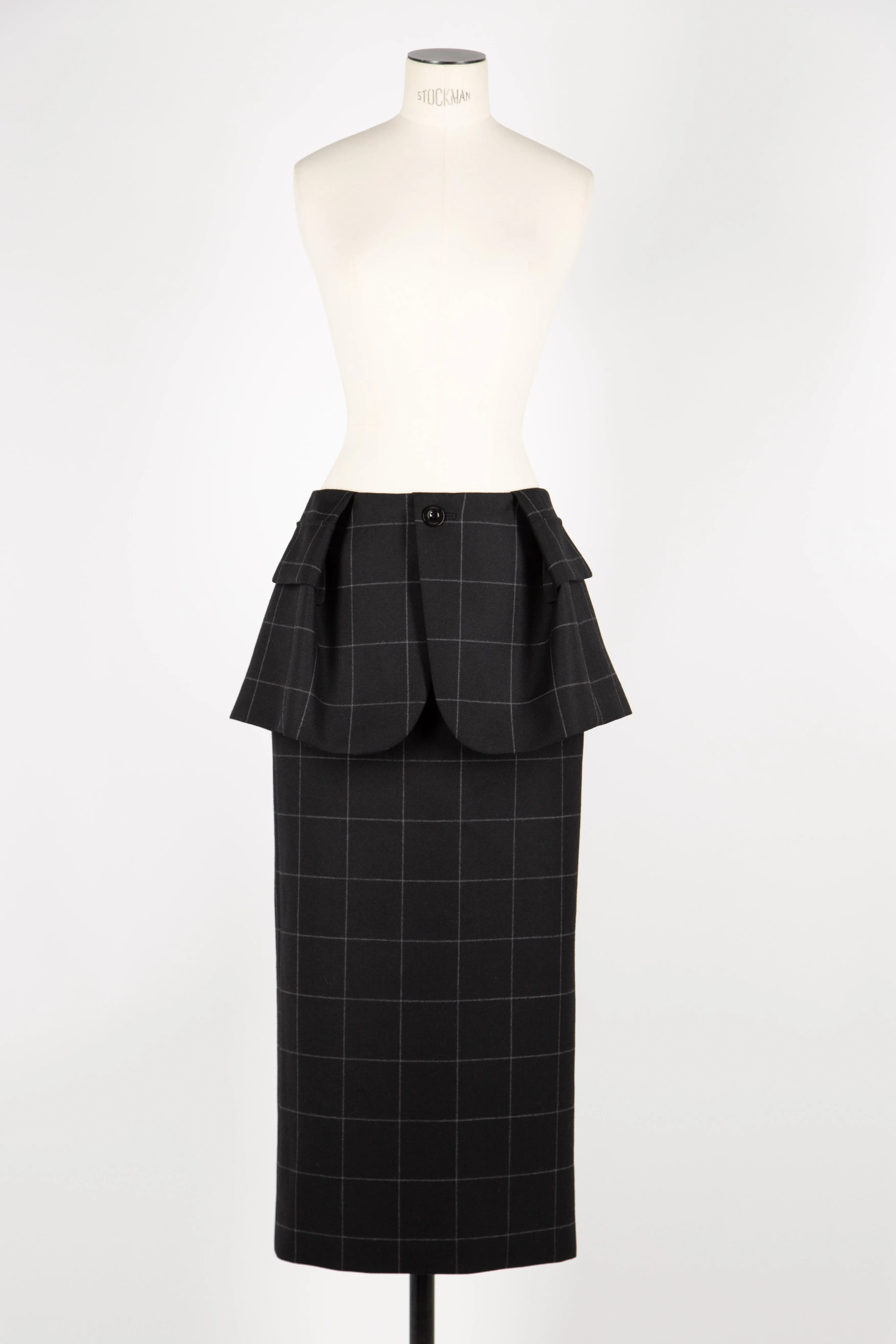 2407572 Windowpane skirt