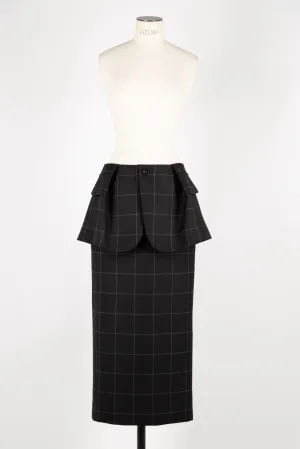 2407572 Windowpane skirt