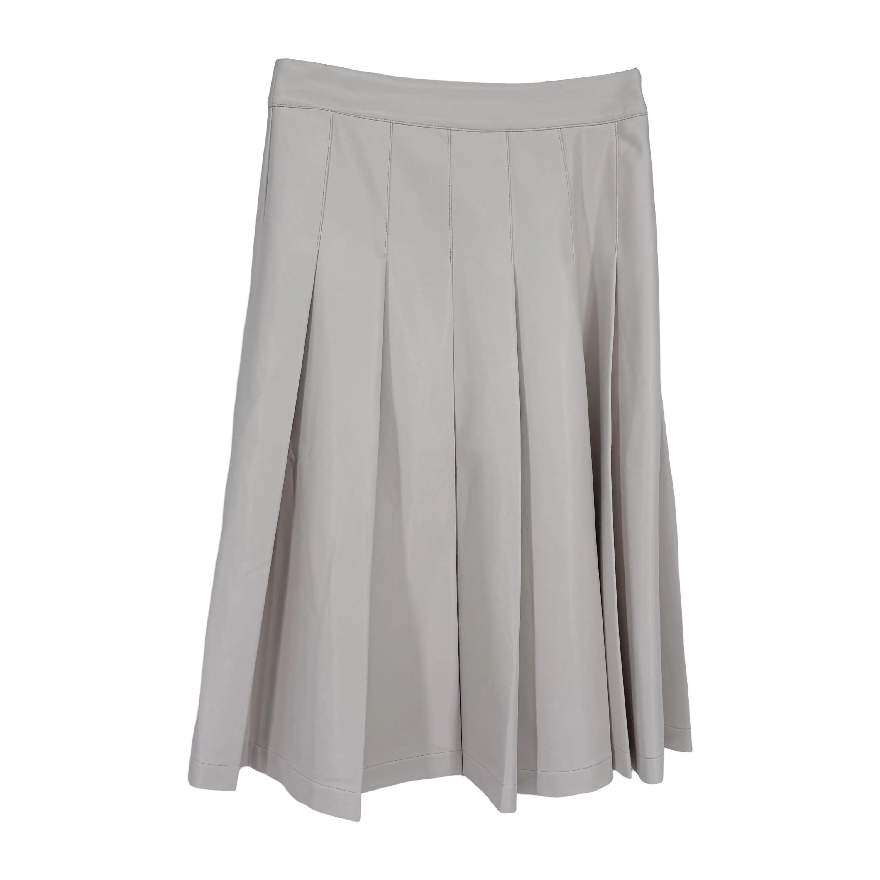 ASPECT STRETCH LEATHER PLEATING SKIRT