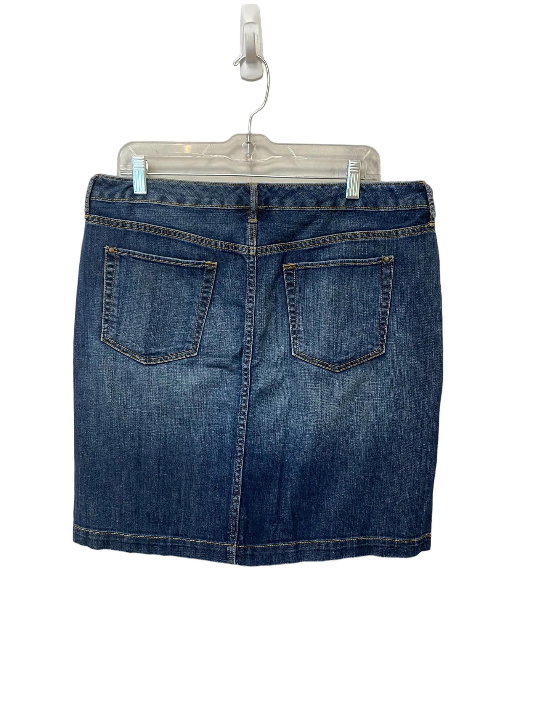 Blue Denim Skirt Mini & Short Eddie Bauer, Size 10