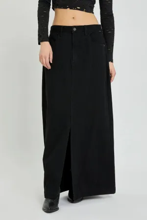 Cello Jeans Basic Mid Waisted Maxi Skirt  Effortless Style & Comfort
