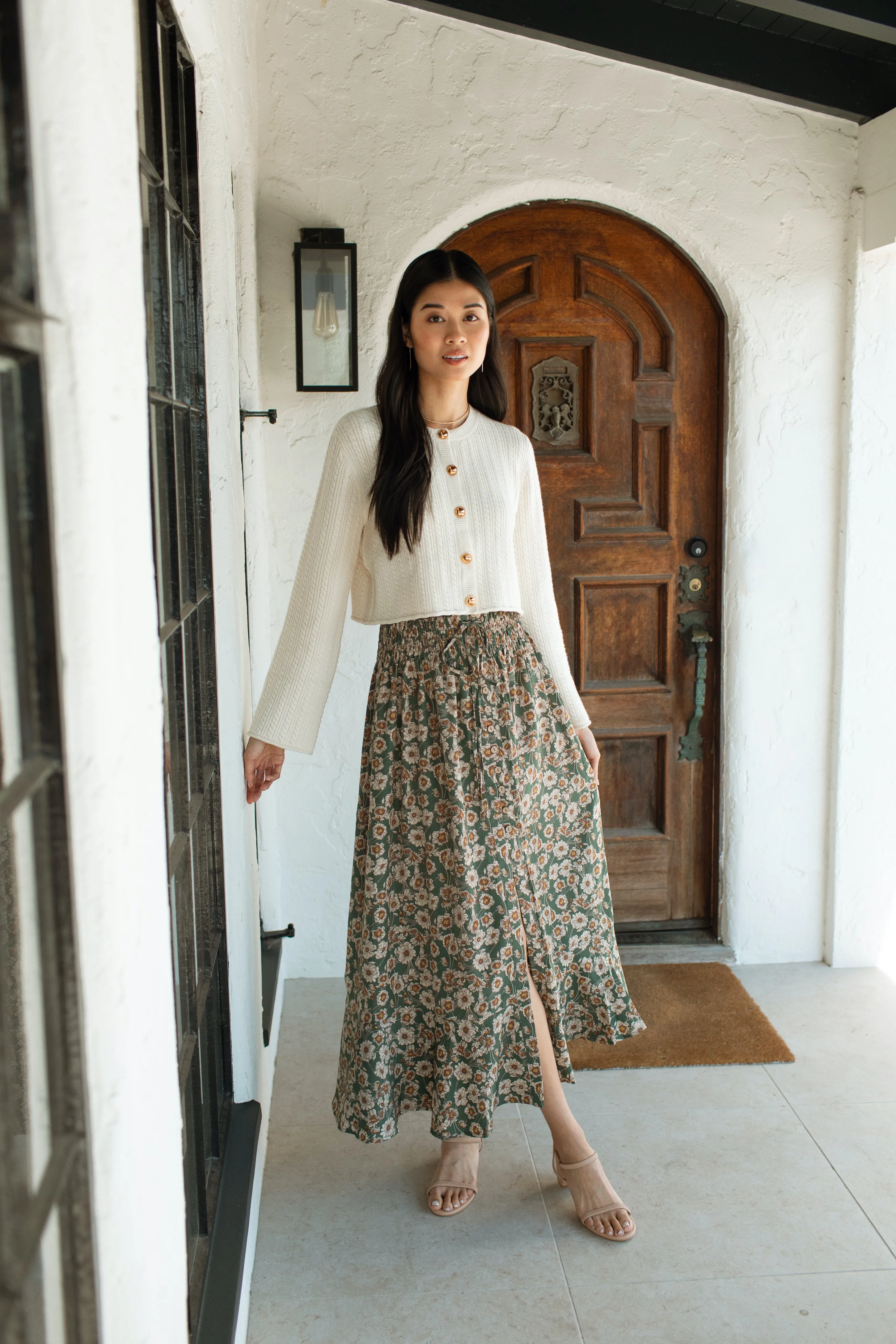 Delphine Elegant Pleated Skirt