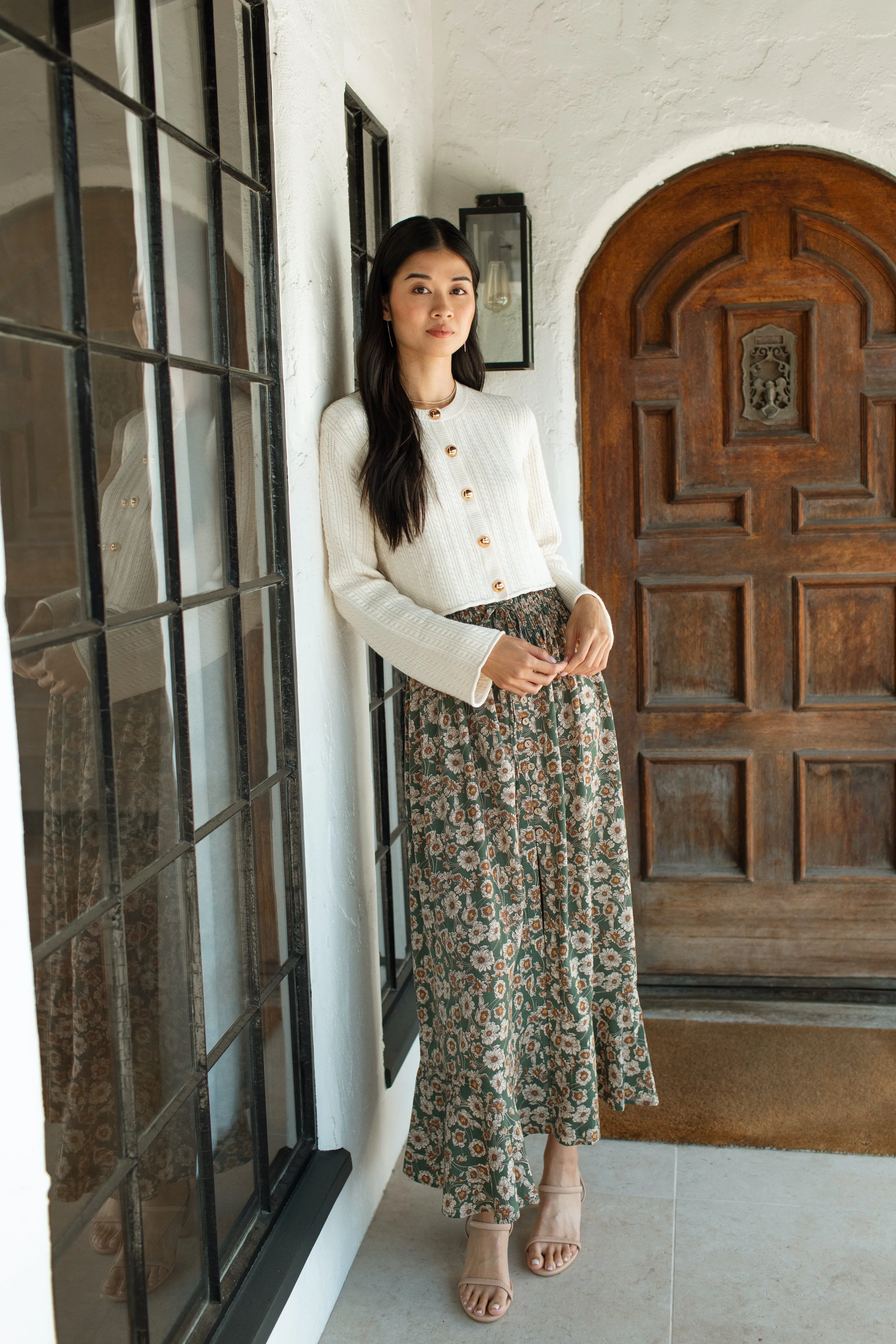 Delphine Elegant Pleated Skirt
