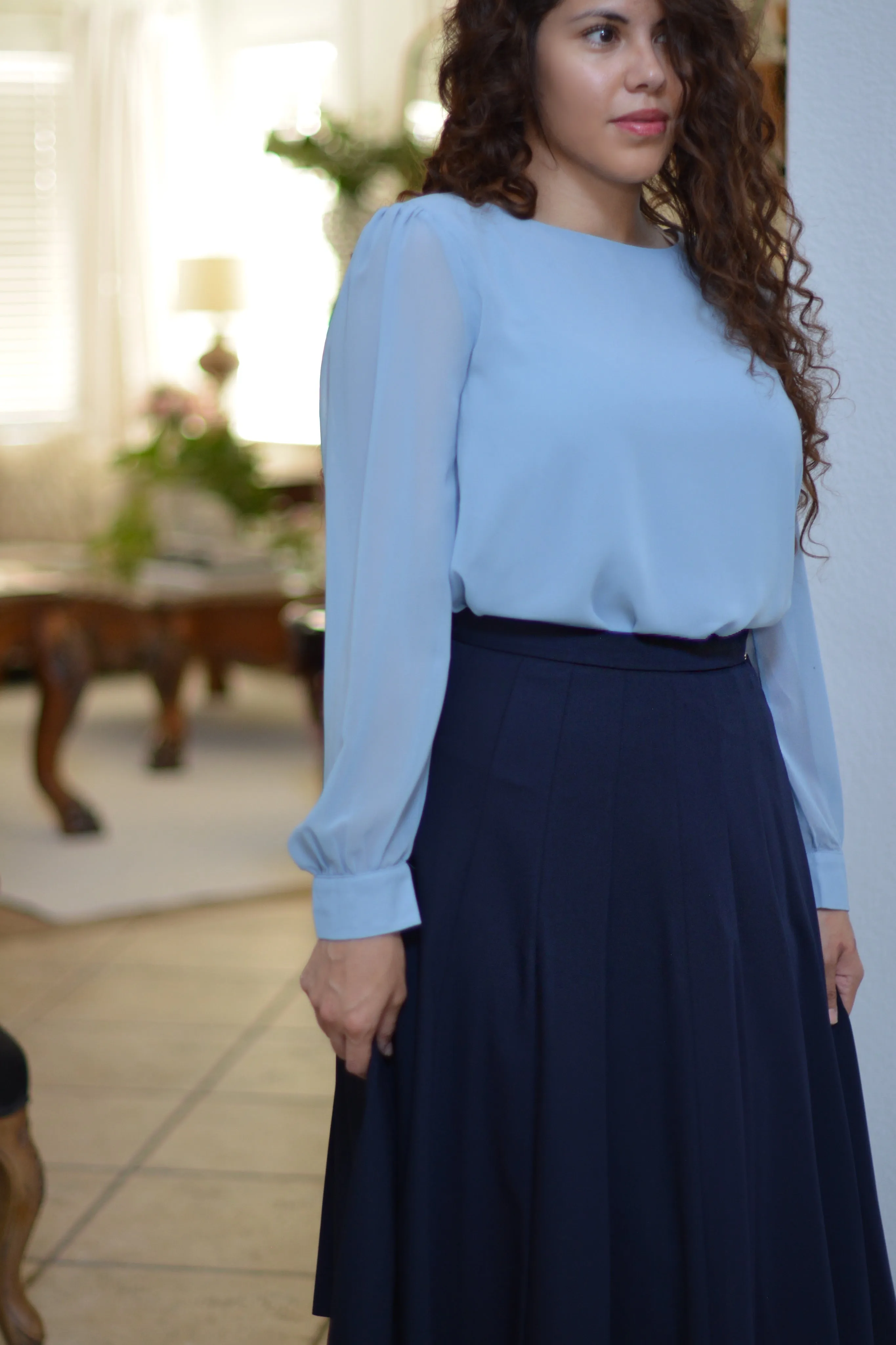 Jay Navy Skirt