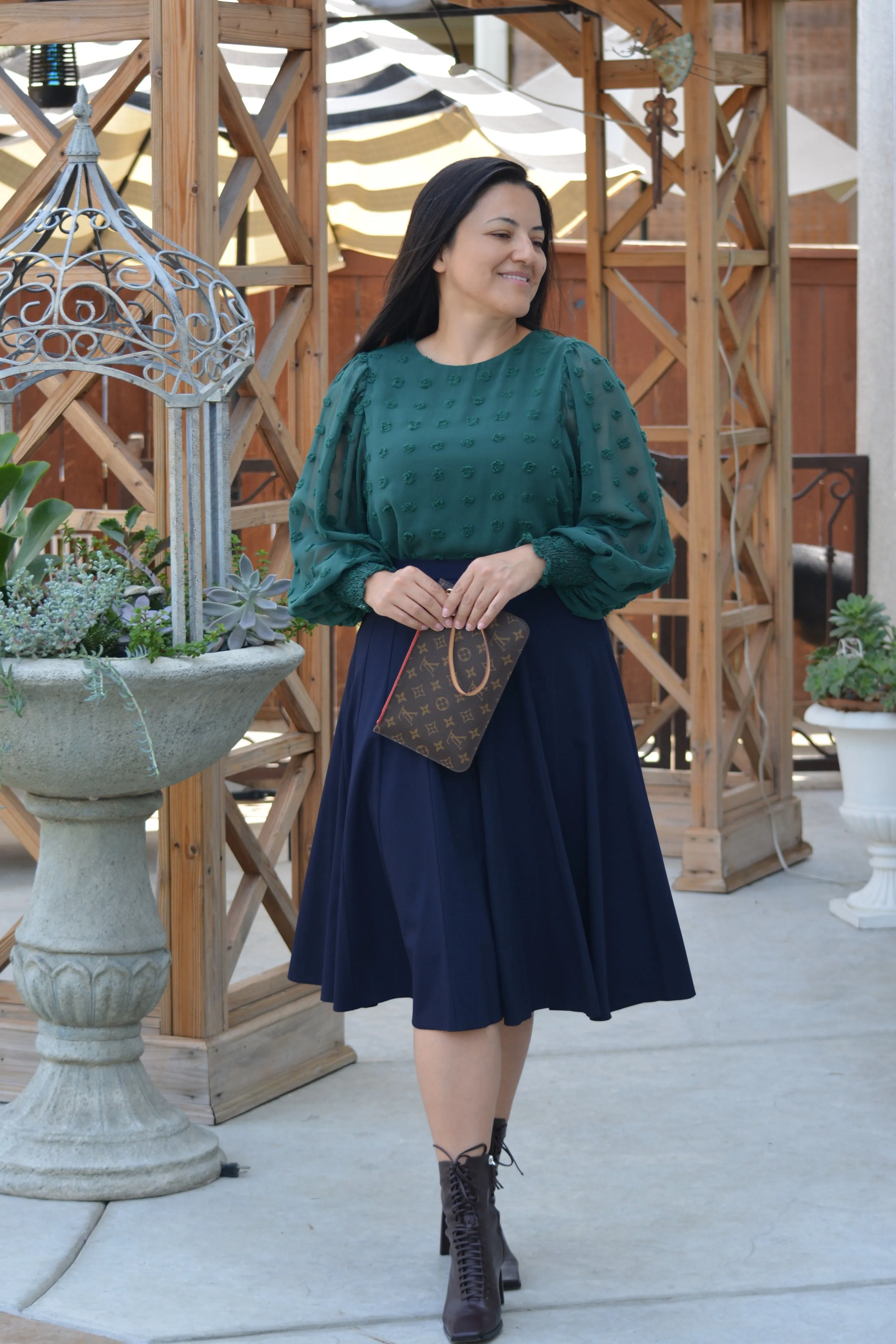 Jay Navy Skirt