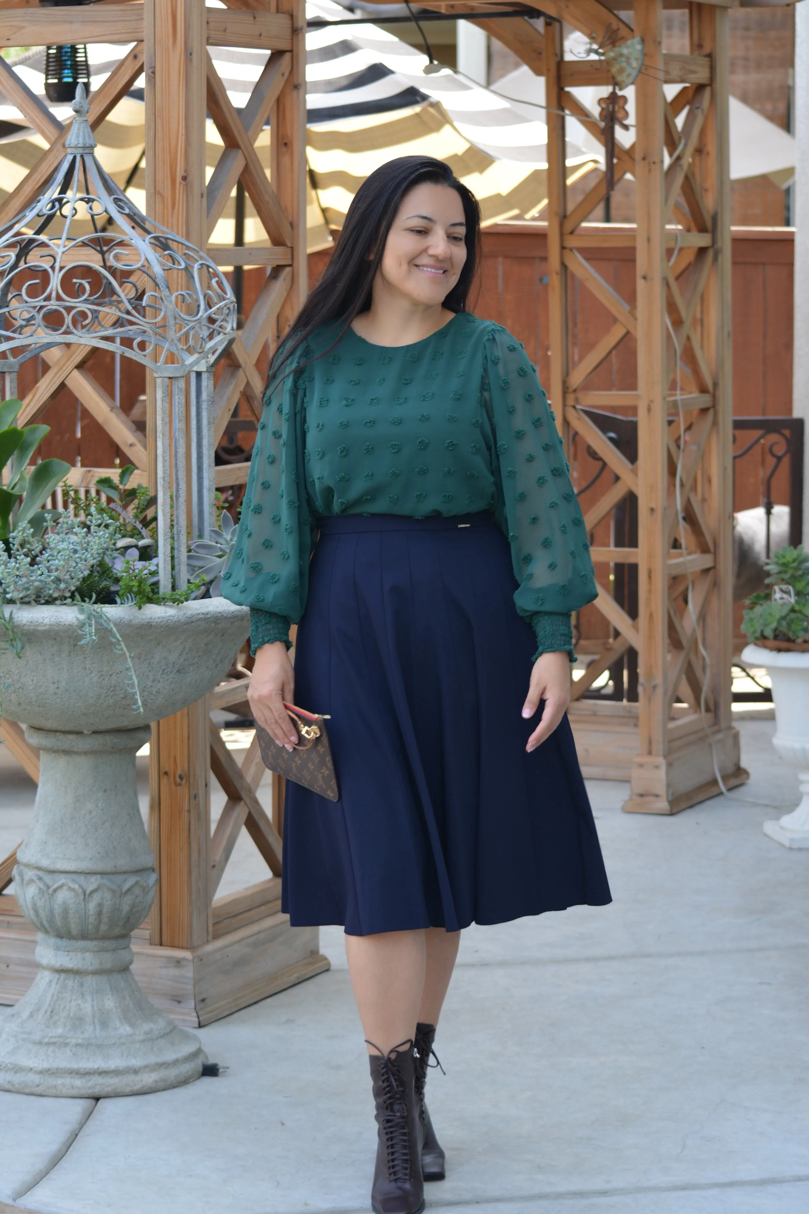 Jay Navy Skirt