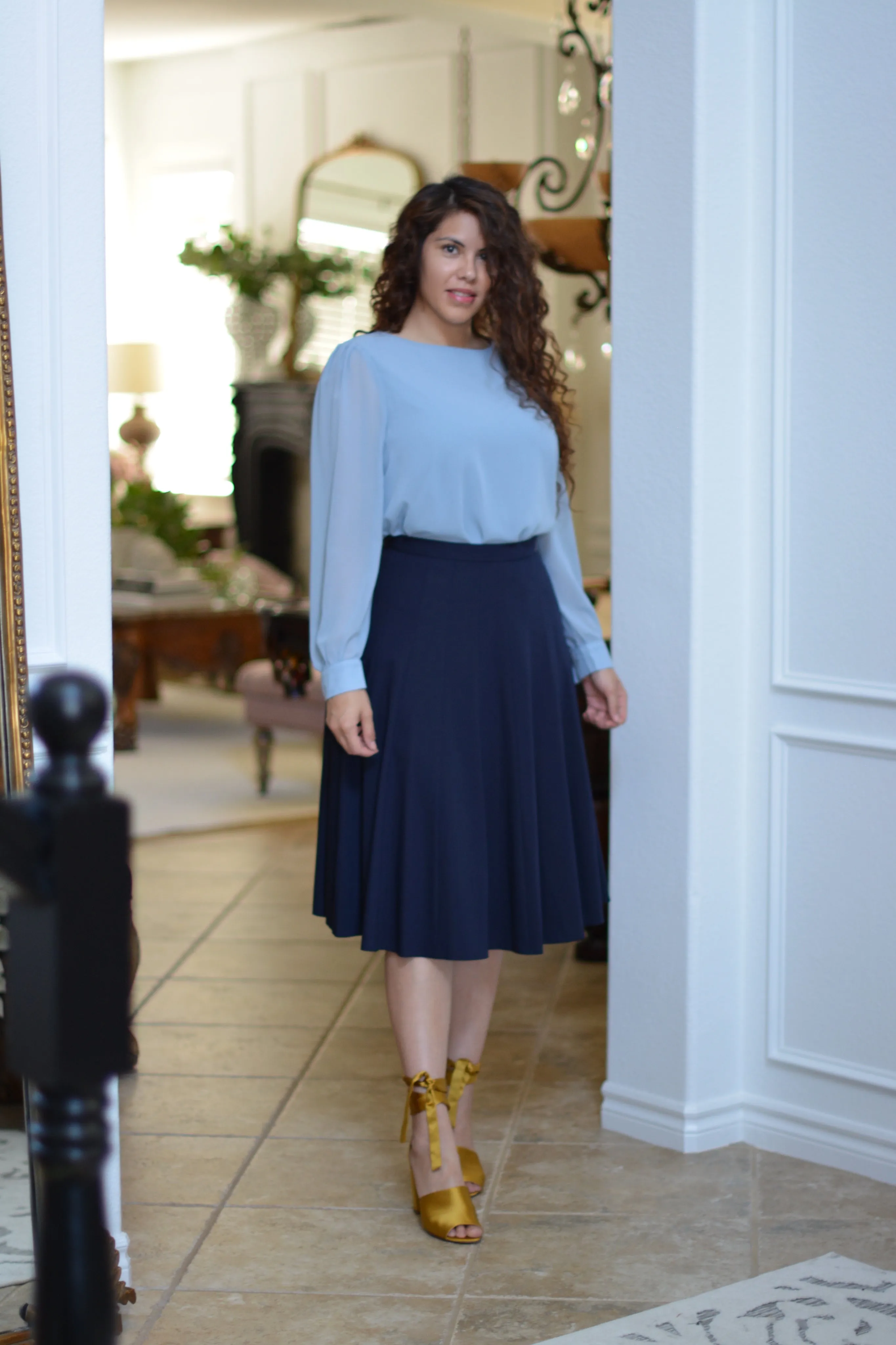 Jay Navy Skirt