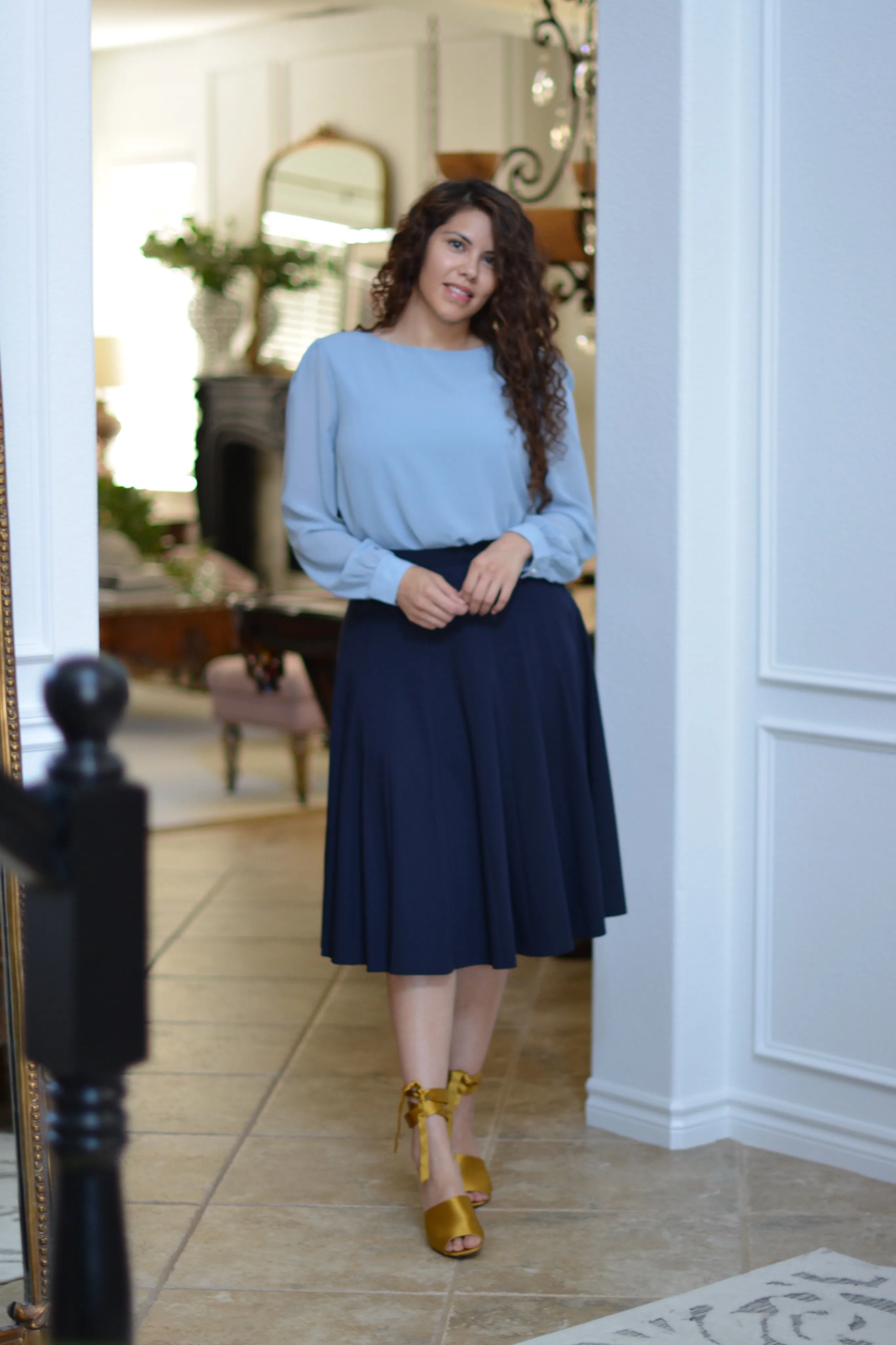 Jay Navy Skirt