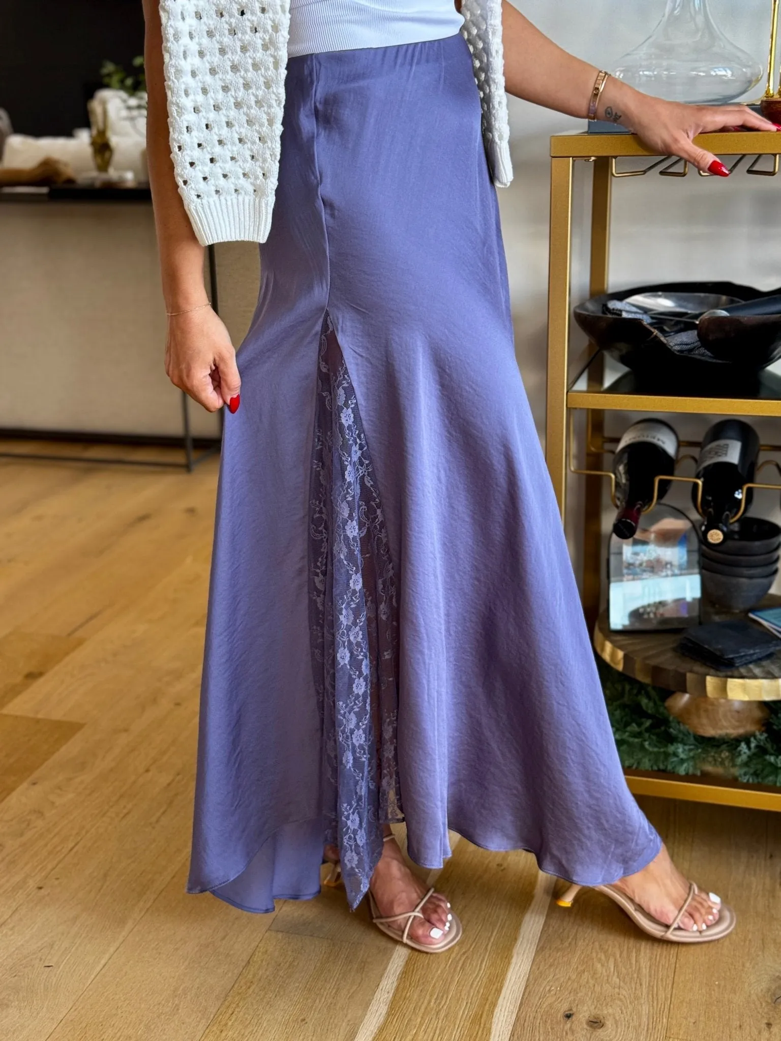 Make You Mine Half Slip (Heron) by Free People