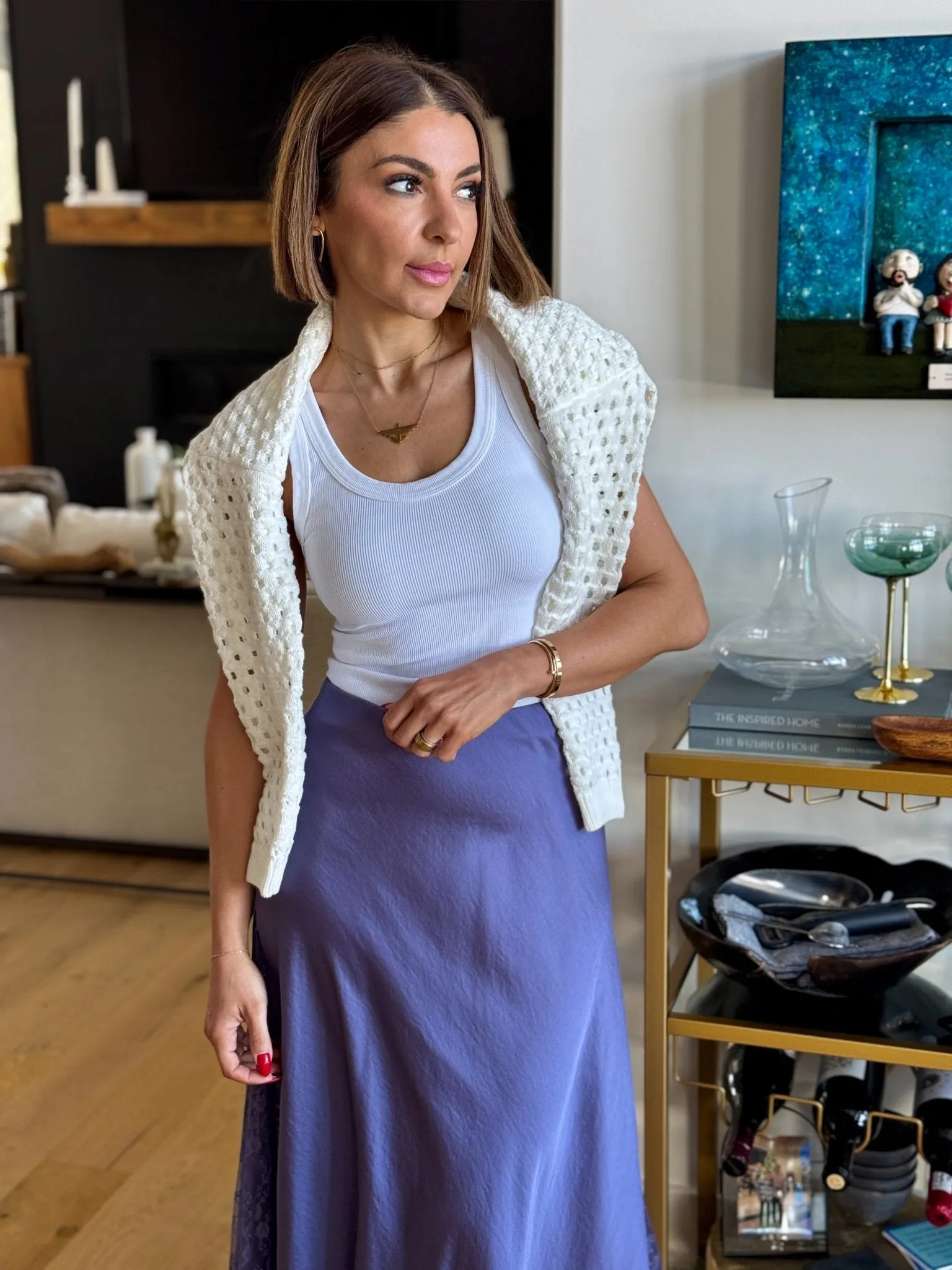 Make You Mine Half Slip (Heron) by Free People