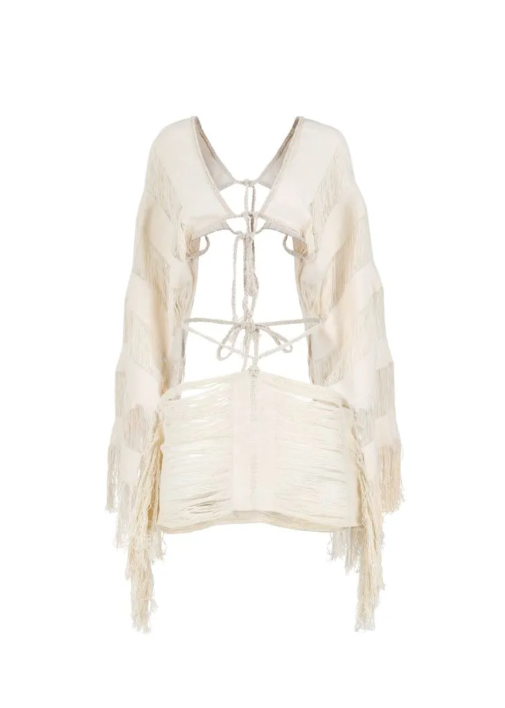 Stylish Mala Mini Skirt and Elegant Naya Bolero Set
