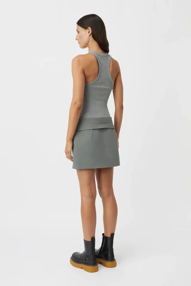 Patterson Mini Skirt Steel