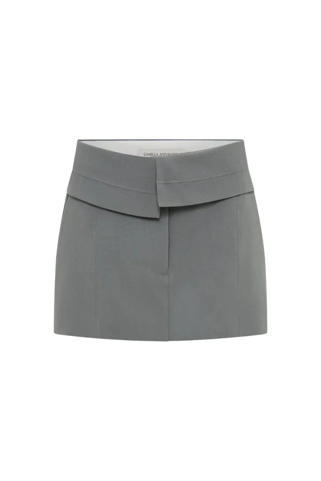 Patterson Mini Skirt Steel